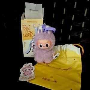 Authentic labubu pin for love M